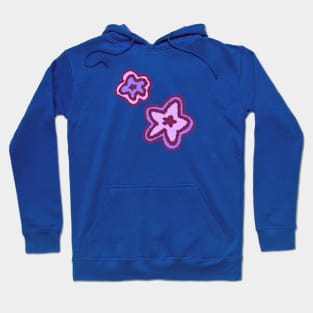 purple stars Hoodie